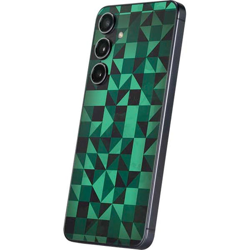 Black & Green Galaxy S25 Skin